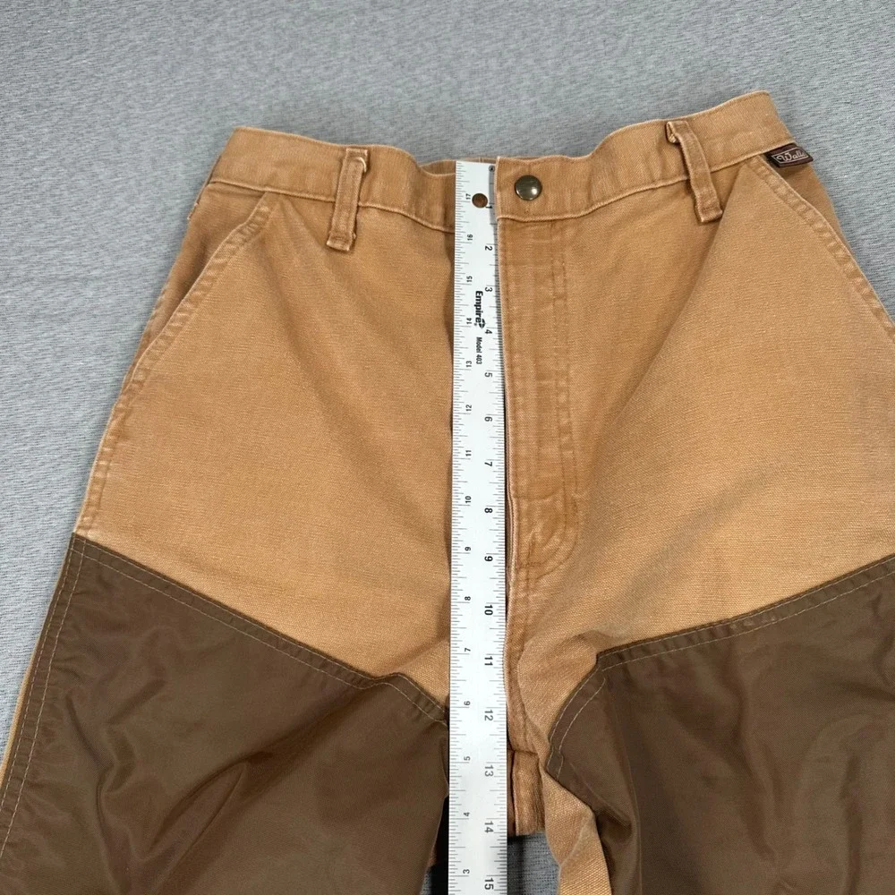 VTG Walls Hunting Pants Mens 32x30 (Fits 28x30) Tan Canvas Nylon Brush Guard USA